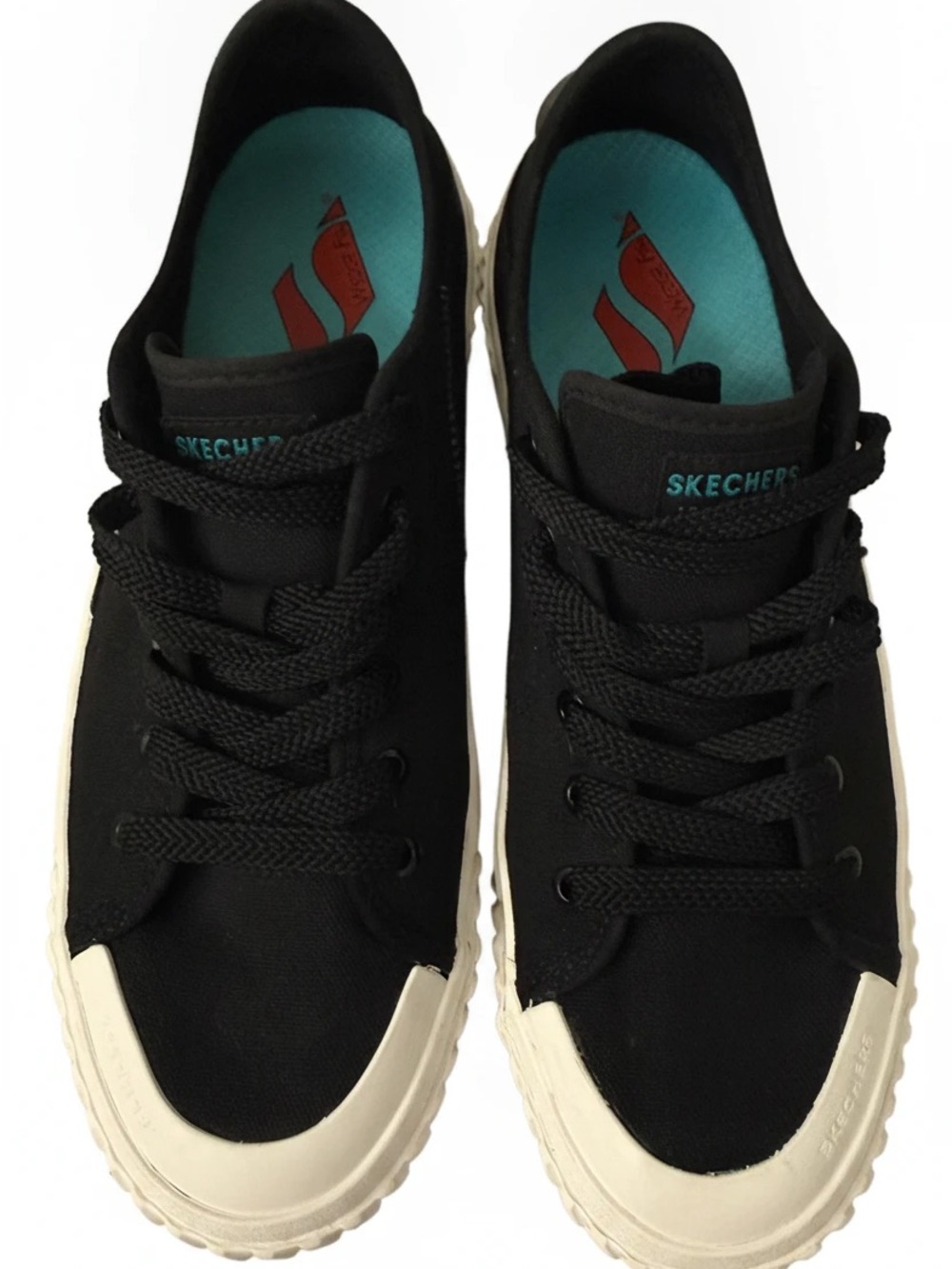 Skechers Women’s Street Trax HI Lace Up Sneakers, in Black. Size 9 - Picture 4 of 8